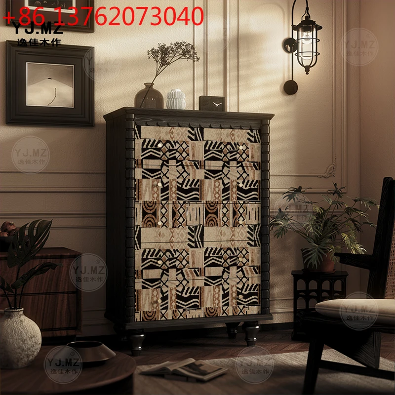 Retro style solid wood chest cabinet, storage stand cabinet next to TV, bedroom home decoration cabinet
Retro style solid wood chest cabinet, storage stand cabinet next to TV, bedroom home decoration cabinet