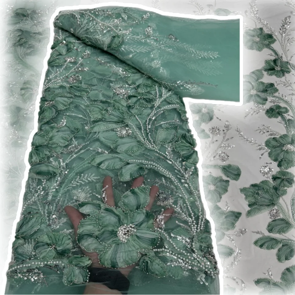 Высококачественная кружевная вышивка с блестками, сетчатое кружево с бусинами, новейшая африканская кружевная ткань с блестками для женщин, свадебное платье S1634 
Высококачественная кружевная вышивка с блестками, сетчатое кружево с бусинами, новейшая африканская кружевная ткань с блестками для женщин, свадебное платье S1634