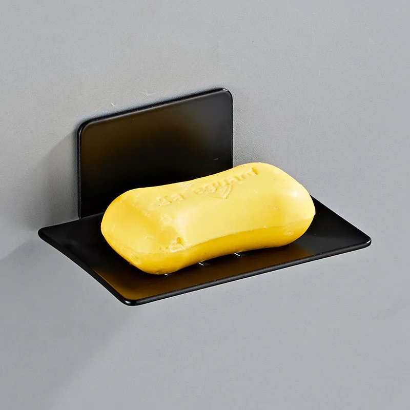 No Drilling Black 3M Paste Bathroom Shelf Soap Dish Box Holder Drain Basket Storage Rack Wall Mounted Toilet Kitchen Accessories
No Drilling Black 3M Paste Bathroom Shelf Soap Dish Box Holder Drain Basket Storage Rack Wall Mounted Toilet Kitchen Accessories
