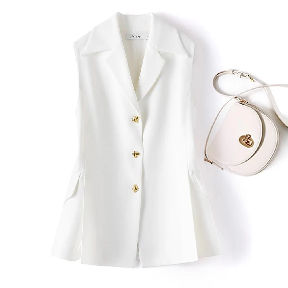 Single-breasted Split Hem Best Women Vest Lapel Elegant Womens Jackets Waistcoat Clothing Women Summer 2023 Long Vest Woman
Single-breasted Split Hem Best Women Vest Lapel Elegant Womens Jackets Waistcoat Clothing Women Summer 2023 Long Vest Woman