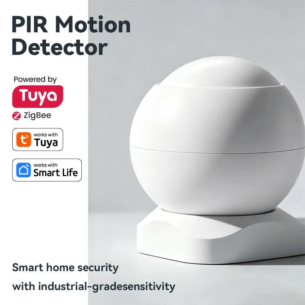 Smart PIR Motion Sensor WiFi Tuya Smart Life App Home Security Alarm Human Detection for Door Window Indoor with LED Indicator
Smart PIR Motion Sensor WiFi Tuya Smart Life App Home Security Alarm Human Detection for Door Window Indoor with LED Indicator