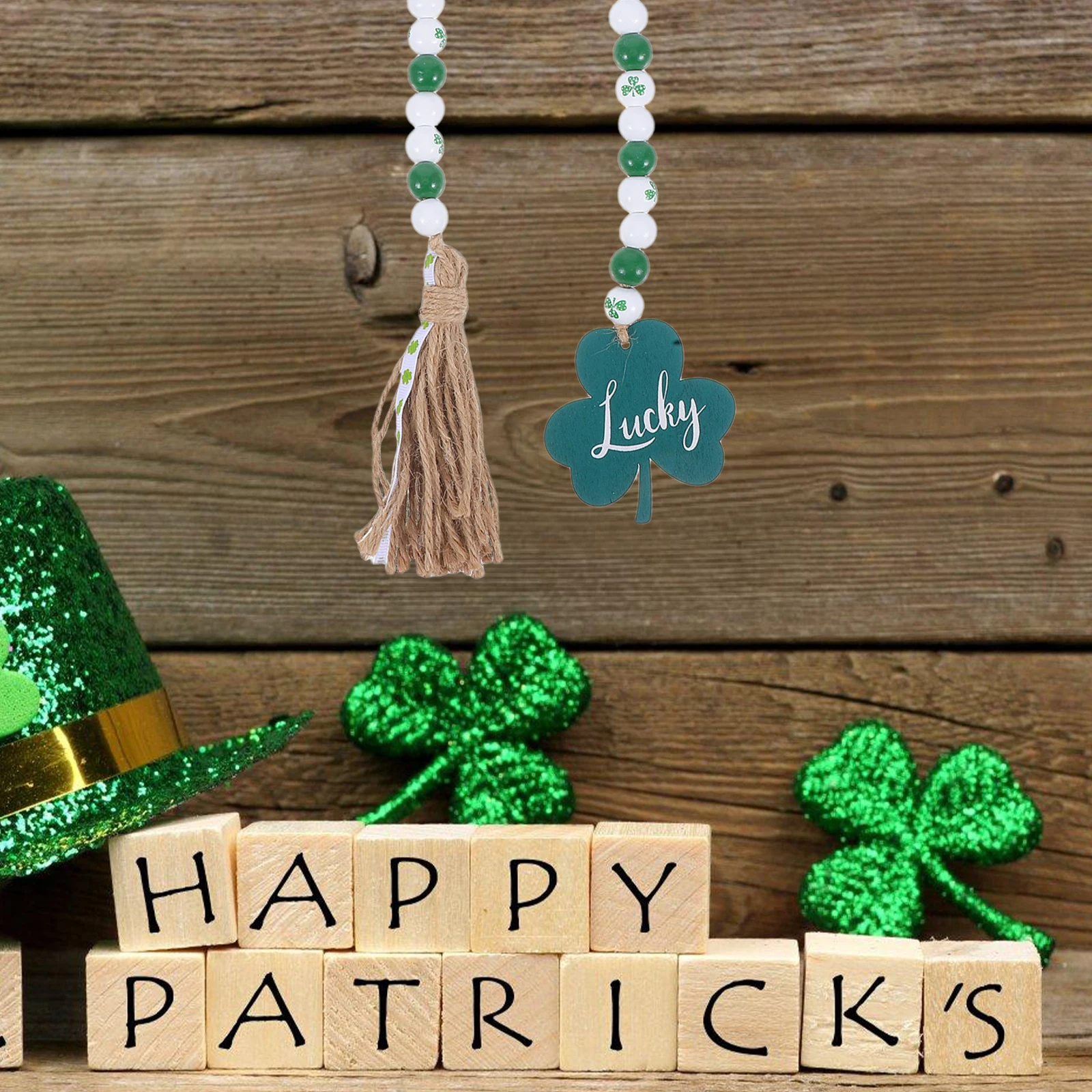 Wooden Bead Garland Tassels St Patricks Day Decorations Home Living Room Study Hotel Farmhouse Banner Balloons Festive
Wooden Bead Garland Tassels St Patricks Day Decorations Home Living Room Study Hotel Farmhouse Banner Balloons Festive