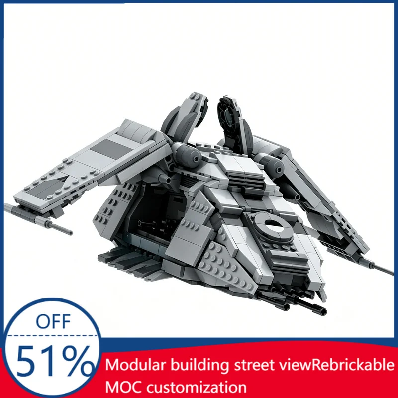 866Pcs MOC Sci-Fi Imperial Dropship Transport Model Building Blocks Assembly Children Educational Birthday Gift For Children Boy
866Pcs MOC Sci-Fi Imperial Dropship Transport Model Building Blocks Assembly Children Educational Birthday Gift For Children Boy