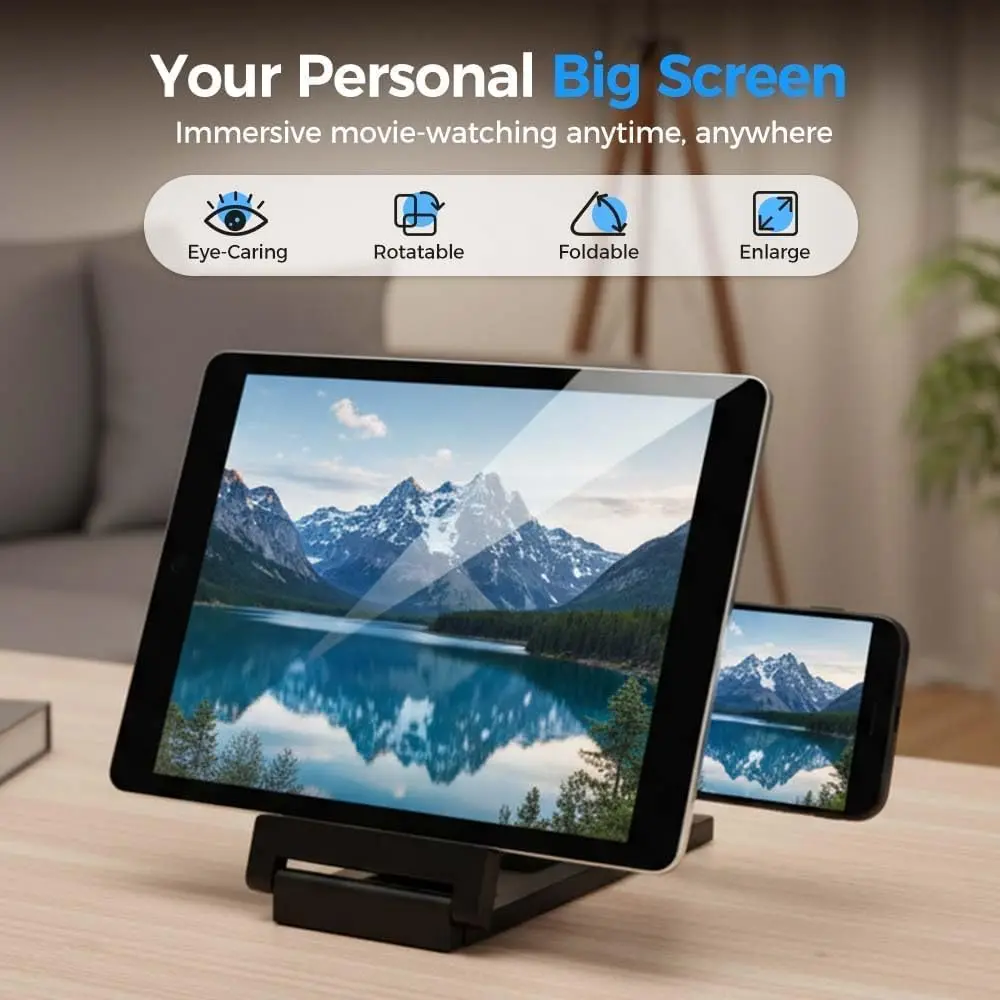Screen Amplifier Folding Mobile Phone Magnifying Glass HD Stand Video Amplifier Bracket Enlarge Stand Eyes Protection
Screen Amplifier Folding Mobile Phone Magnifying Glass HD Stand Video Amplifier Bracket Enlarge Stand Eyes Protection