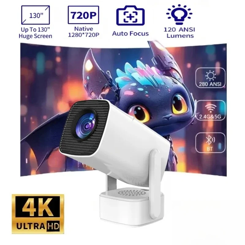 Smart Mini Projector Android 11 WiFi6 Support 4K 1080P BT5.0 Projector 1280*720P Home Cinema Portable Projector
Smart Mini Projector Android 11 WiFi6 Support 4K 1080P BT5.0 Projector 1280*720P Home Cinema Portable Projector