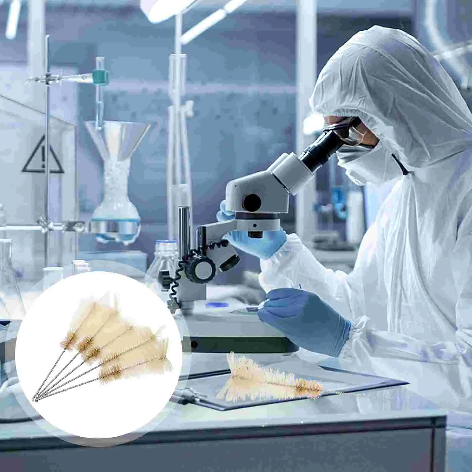 5 Pcs Test Tube Cleaning Brush Erlenmeyer Flask Bristles Conical Sample Vial Nylon
5 Pcs Test Tube Cleaning Brush Erlenmeyer Flask Bristles Conical Sample Vial Nylon