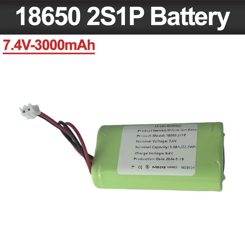 Rechargeable Lithium Ion Battery for Camera, Electric Toy Backup Battery, Built-in BMS, Original, 7.4V, 3000mAh, 18650, 2S1P
Rechargeable Lithium Ion Battery for Camera, Electric Toy Backup Battery, Built-in BMS, Original, 7.4V, 3000mAh, 18650, 2S1P