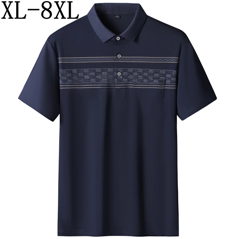8XL 7XL 6XL 2025 New Summer High End Soft Breathable Shirts For Men Tops Lapel Loose Mens Polo Shirt With Pocket Casual T-Shirts
8XL 7XL 6XL 2025 New Summer High End Soft Breathable Shirts For Men Tops Lapel Loose Mens Polo Shirt With Pocket Casual T-Shirts
