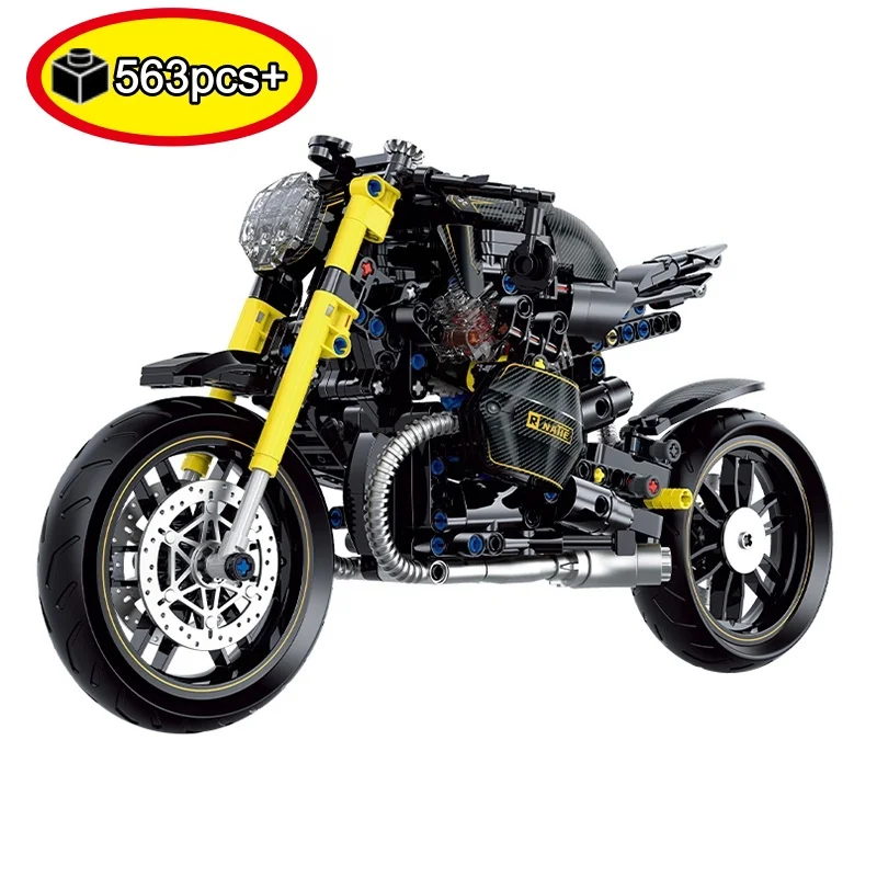 Конструктор 1:8: Креативная техническая модель мотоцикла, классический гоночный мотоцикл, блоки для сборки MOC, игрушка для детей, подарок на день рождения
Конструктор 1:8: Креативная техническая модель мотоцикла, классический гоночный мотоцикл, блоки для сборки MOC, игрушка для детей, подарок на день рождения