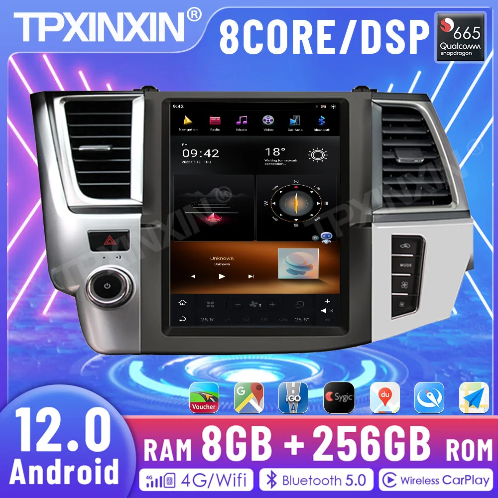 Для Toyota Highlander 2014-2018 Android 12 8 + 256 Автомобильный мультимедийный аудио радио плеер GPS навигация головное устройство DSP Carplay
Для Toyota Highlander 2014-2018 Android 12 8 + 256 Автомобильный мультимедийный аудио радио плеер GPS навигация головное устройство DSP Carplay