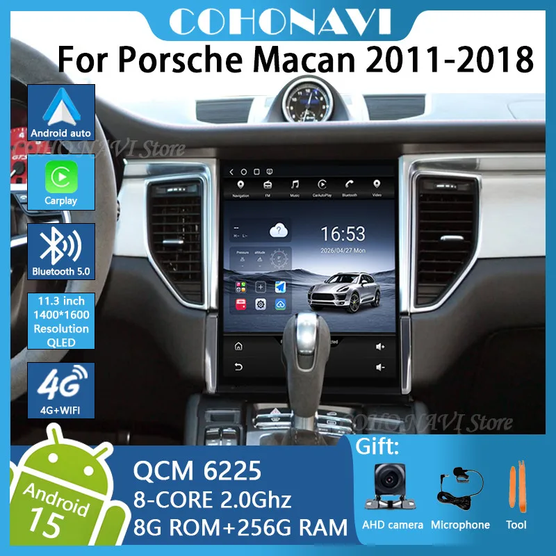 For Porsche Macan 2011-2018 Tesla Vertical Screen Android 15 8G+256GB Car GPS Navigation Auto Radio Head Unit DSP Carplay
For Porsche Macan 2011-2018 Tesla Vertical Screen Android 15 8G+256GB Car GPS Navigation Auto Radio Head Unit DSP Carplay