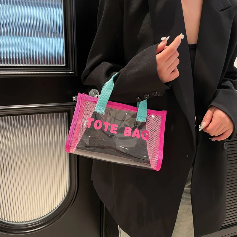 Mini Clear PVC Tote Bag Small Top Handle Handbag Transparent Toiletry Purse Summer Beach Fashion Bag For Women
Mini Clear PVC Tote Bag Small Top Handle Handbag Transparent Toiletry Purse Summer Beach Fashion Bag For Women