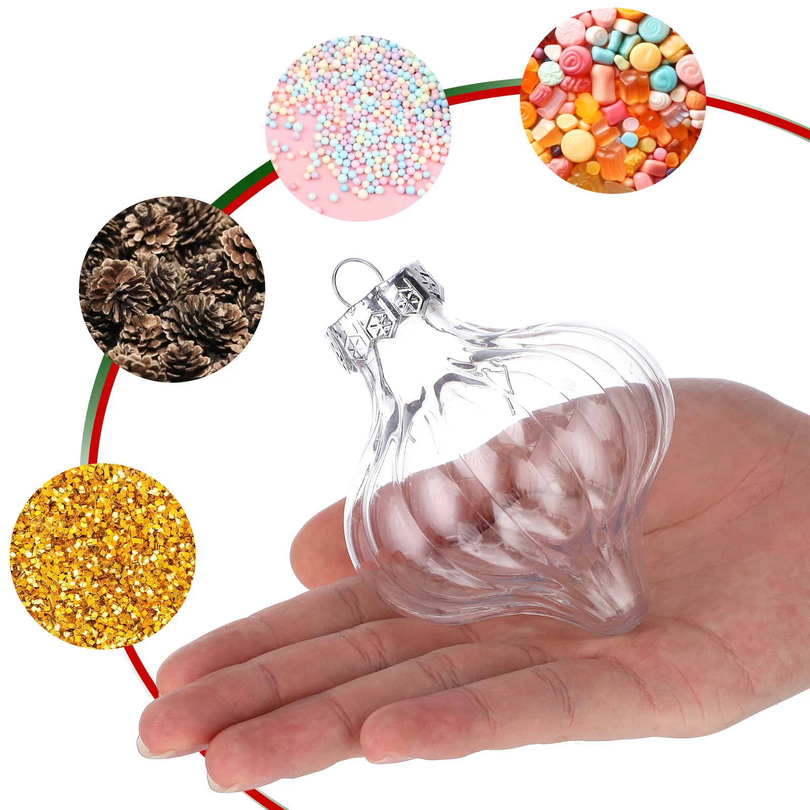 8pcs Plastic Ball Christmas Decorations Fillable Xmas Ornaments Holiday Party Decor Diy Hanging Balls Xmas Tree Decorations
8pcs Plastic Ball Christmas Decorations Fillable Xmas Ornaments Holiday Party Decor Diy Hanging Balls Xmas Tree Decorations