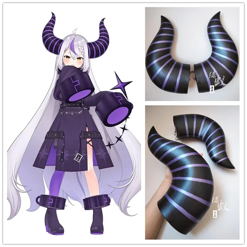 3 Sizes Hololive VTuber La+ Darknesss Cosplay Horns Headwear Accessories Props for Halloween Christmas Party
3 Sizes Hololive VTuber La+ Darknesss Cosplay Horns Headwear Accessories Props for Halloween Christmas Party