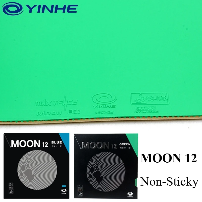 YINHE Non-Tacky Table Tennis Rubber Sheet MOON 12 Blue Green Pimples-in Internal Energy Ping Pong Rubber Medium Soft/Hard
YINHE Non-Tacky Table Tennis Rubber Sheet MOON 12 Blue Green Pimples-in Internal Energy Ping Pong Rubber Medium Soft/Hard