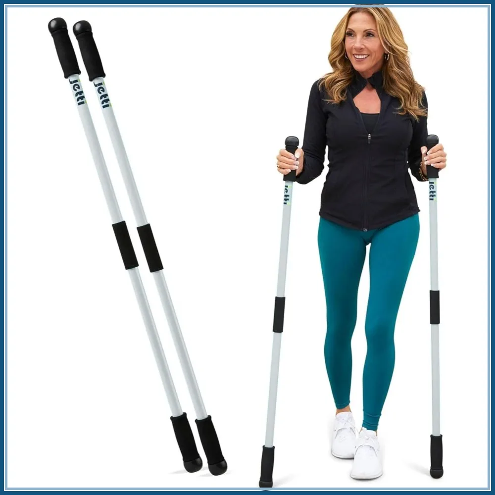 Weighted Walking Poles for Stability, Posture & Full-Body Workout - 2 Poles with Case, 2.2 lbs
Weighted Walking Poles for Stability, Posture & Full-Body Workout - 2 Poles with Case, 2.2 lbs
