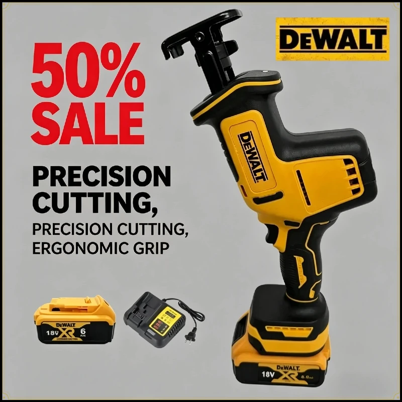 Cordless One-Handed Reciprocating Saw DEWALT DCS369 MAX* The Multi - Tasking Powerhouse for Swift Wood,Metal & Pipe Cutting
Cordless One-Handed Reciprocating Saw DEWALT DCS369 MAX* The Multi - Tasking Powerhouse for Swift Wood,Metal & Pipe Cutting