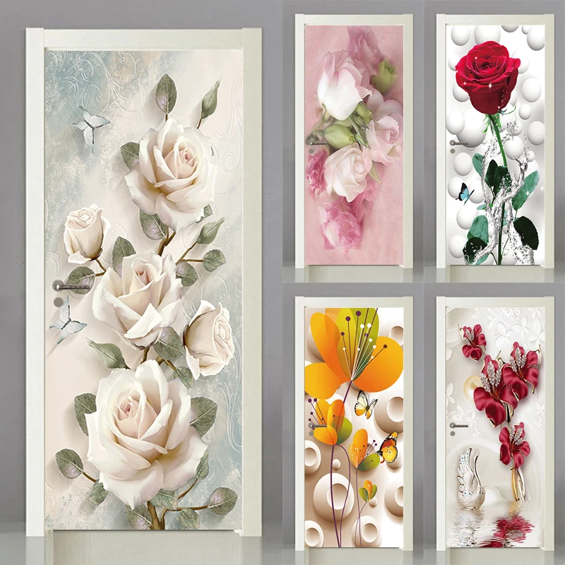 3D Door Stickers Fresh Flower Wallpaper Modern Style PVC Self-adhesive Bedroom Toilet Decor Mural Poster
3D Door Stickers Fresh Flower Wallpaper Modern Style PVC Self-adhesive Bedroom Toilet Decor Mural Poster