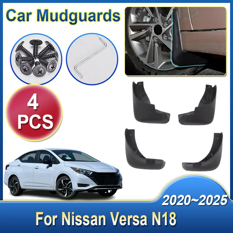Car Mud Flaps For Nissan Versa Almera Sunny N18 2020-2025 Front Rear Wheels Anti-splash Mudguards Splash Fender Auto Accessories
Car Mud Flaps For Nissan Versa Almera Sunny N18 2020-2025 Front Rear Wheels Anti-splash Mudguards Splash Fender Auto Accessories