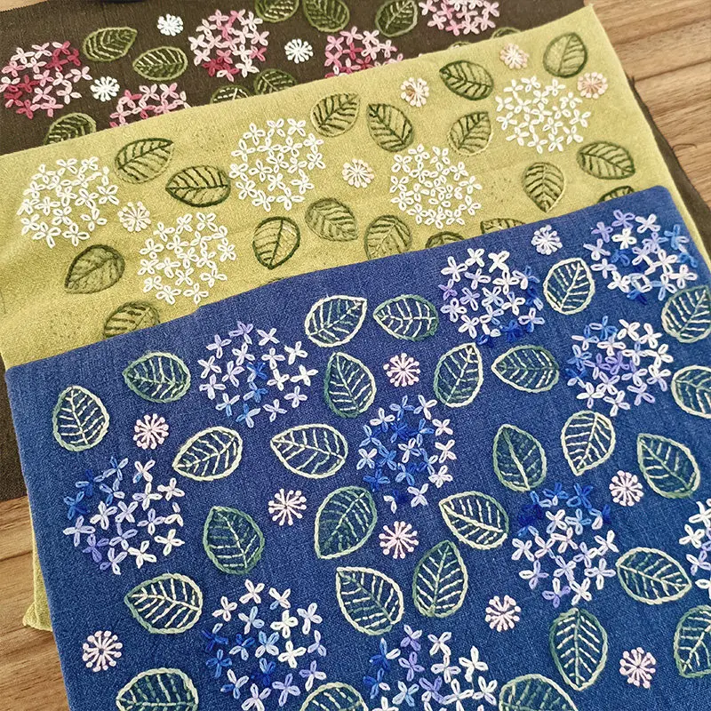 Sashiko Embroidery Kit Hydrangea Flower, DIY Hand Sewing Tea Mat/Table Runner Preprinted Cotton Fabric for Beginners
Sashiko Embroidery Kit Hydrangea Flower, DIY Hand Sewing Tea Mat/Table Runner Preprinted Cotton Fabric for Beginners