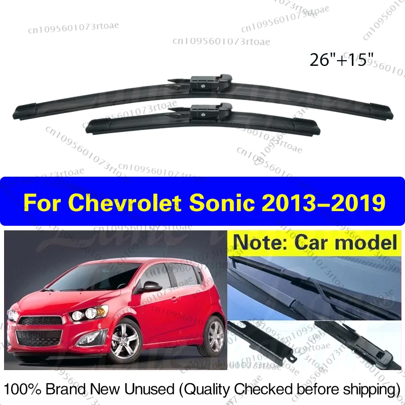 For Chevrolet Sonic 2013 - 2019 Wiper Front Wiper Blades Windshield Windscreen Clean Window Rain Brushes 26"+15" Car Accessories
For Chevrolet Sonic 2013 - 2019 Wiper Front Wiper Blades Windshield Windscreen Clean Window Rain Brushes 26"+15" Car Accessories
