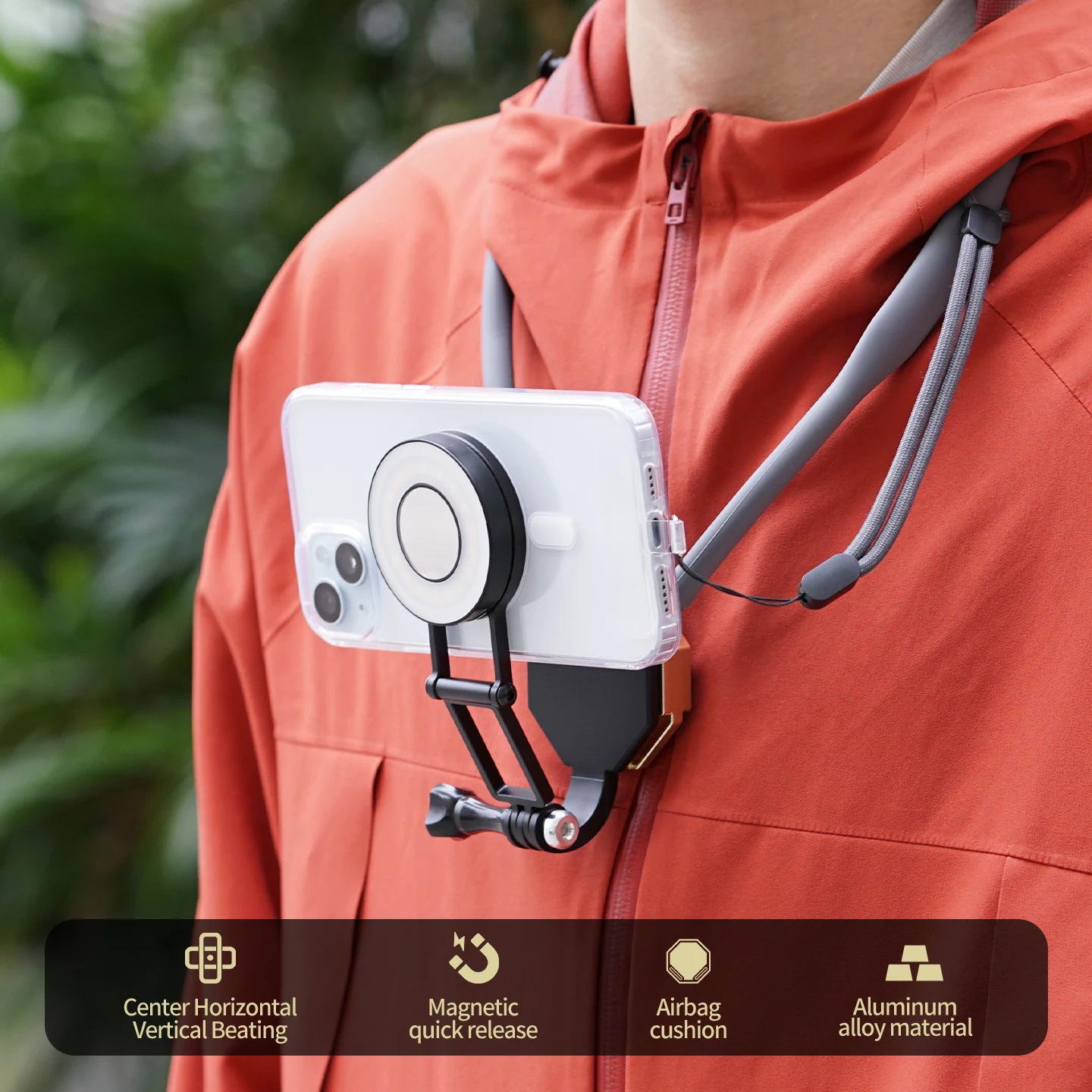 Магнитный держатель для телефона на шею, подставка для телефона POV, нагрудный ремень для GoPro Hero 13, Insta360 Ace Pro, для видеозаписи
Магнитный держатель для телефона на шею, подставка для телефона POV, нагрудный ремень для GoPro Hero 13, Insta360 Ace Pro, для видеозаписи