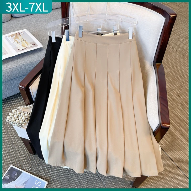 Plus Size Elegant Prom Party Long Skirt For Women Large Fashion Office Ladies Formal Pleated Skirt Female 3XL 4XL 5XL 6XL 7XL
Plus Size Elegant Prom Party Long Skirt For Women Large Fashion Office Ladies Formal Pleated Skirt Female 3XL 4XL 5XL 6XL 7XL