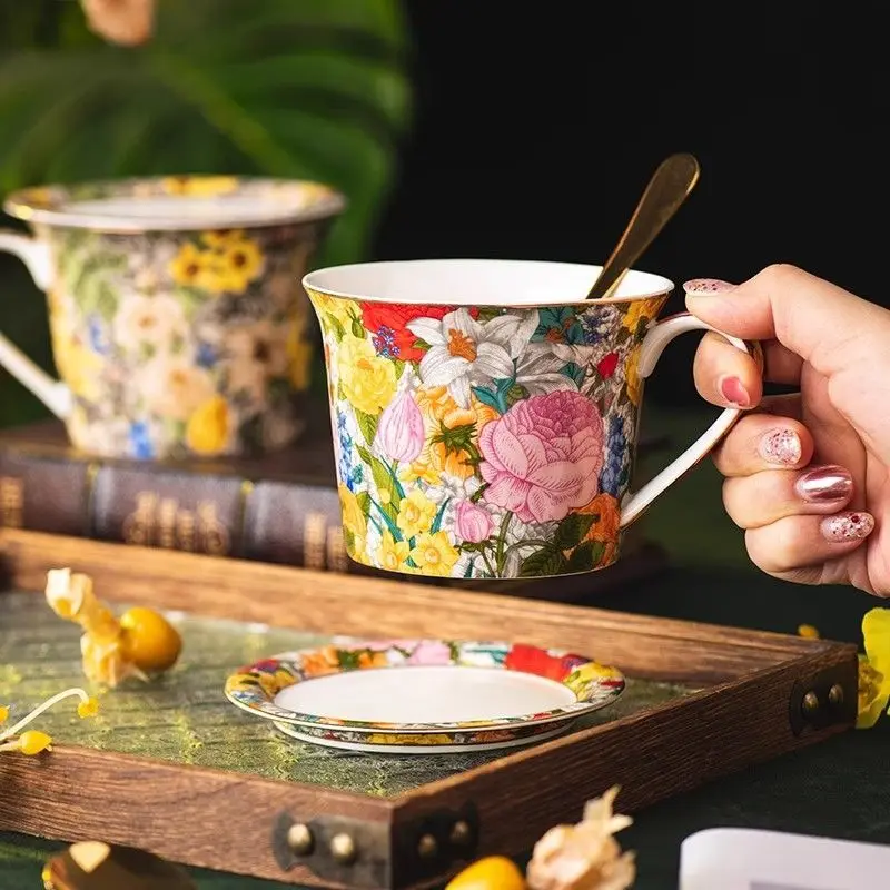 Floral Charm Ceramic Mug - High-Aesthetic Breakfast Coffee Cup for Home & Office, Exquisite Tea Drinking Vessel with Elegant Des
Floral Charm Ceramic Mug - High-Aesthetic Breakfast Coffee Cup for Home & Office, Exquisite Tea Drinking Vessel with Elegant Des