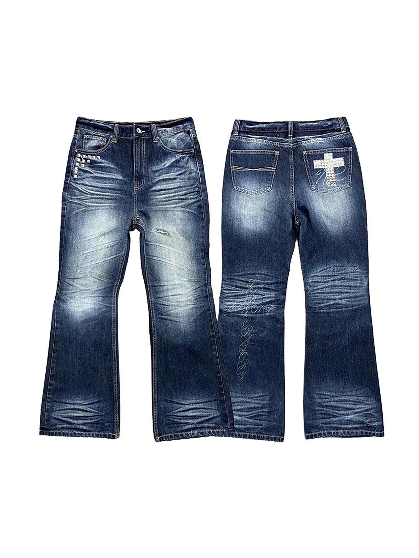 New Arrivals: Streetwear Hip-Hop Retro Y2K Washed Instagram Flare Loose Patchwork Denim
New Arrivals: Streetwear Hip-Hop Retro Y2K Washed Instagram Flare Loose Patchwork Denim