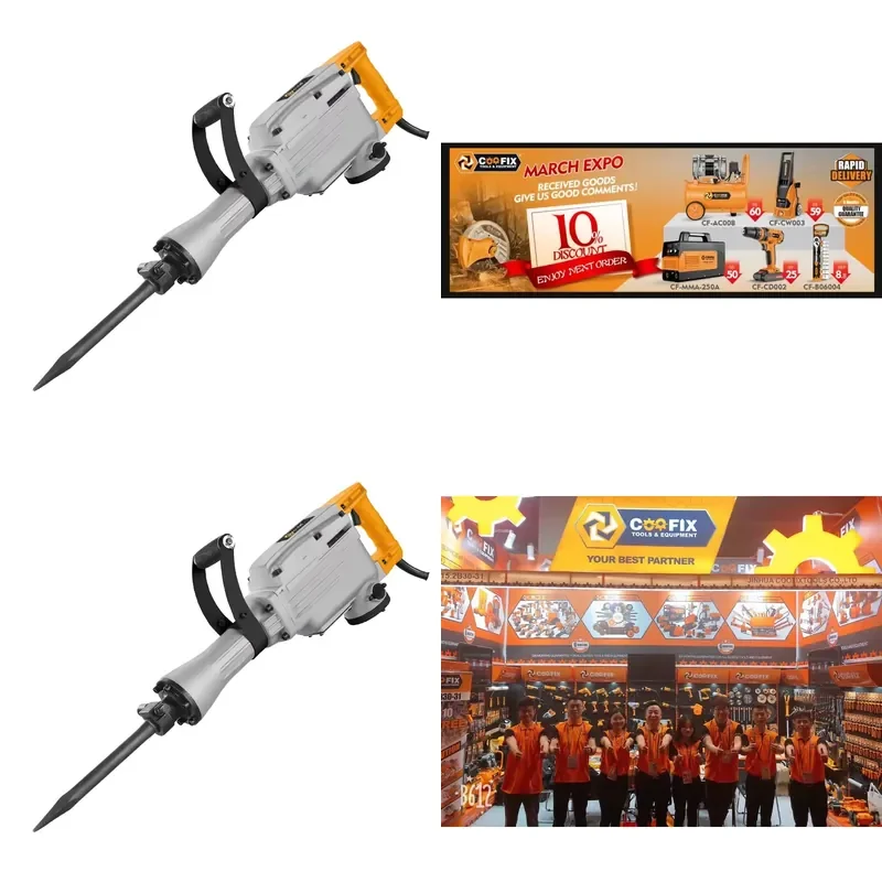 【CHIMU HOME】 Coofix 1300W Demolition Hammer Jack Hammer for Industrial Use Made in China
【CHIMU HOME】 Coofix 1300W Demolition Hammer Jack Hammer for Industrial Use Made in China
