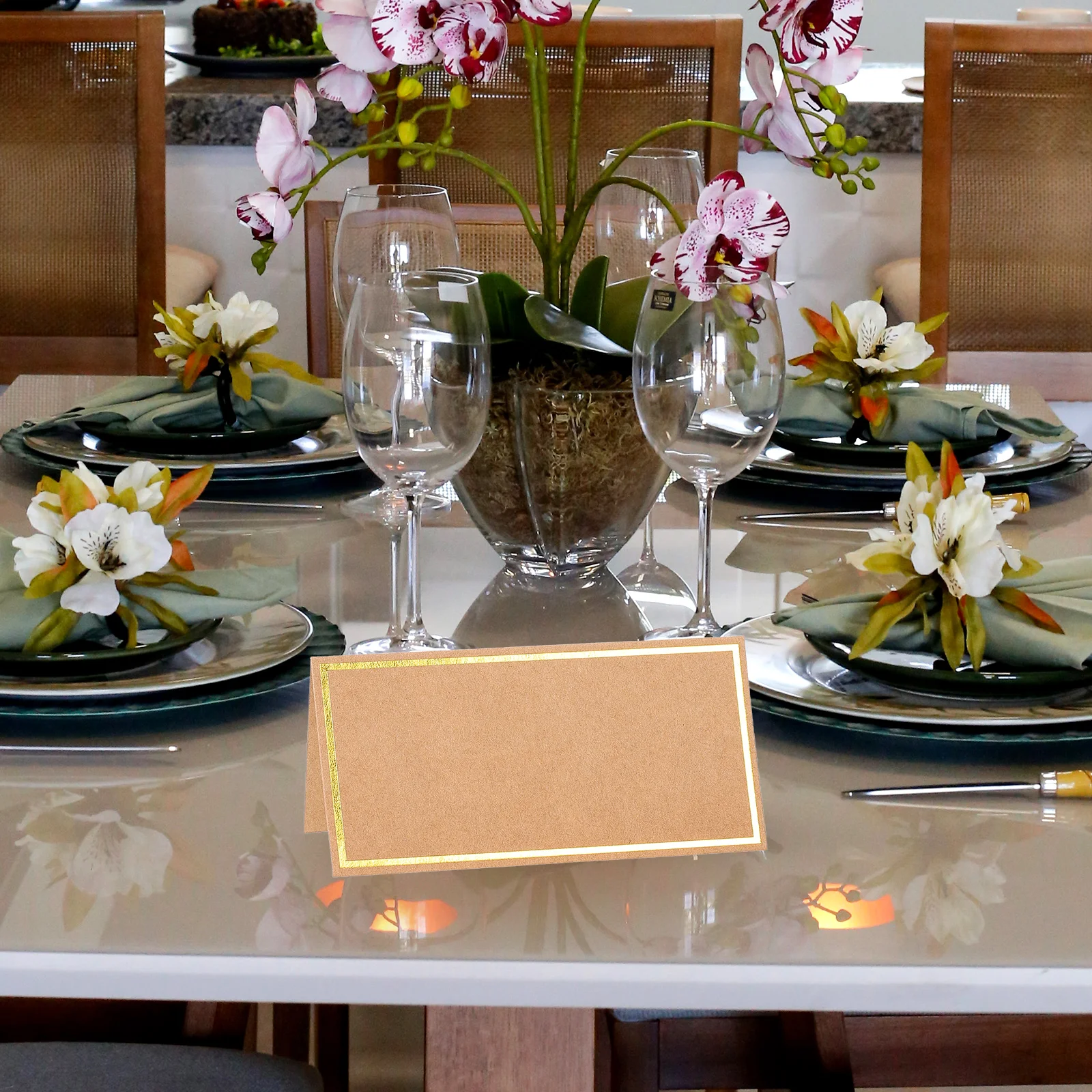 50 Pcs Bronzing Seat Card Blank Name Cards Invitation and Seating Place Reserved Table Signs Delicate
50 Pcs Bronzing Seat Card Blank Name Cards Invitation and Seating Place Reserved Table Signs Delicate