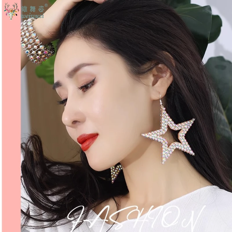 Belly Dance Rhinestone Earring Women Gypsy Jewelry Accessories Dancer Costume Dress Up Shine Rhinestone Double Sides2 Pairs/P
Belly Dance Rhinestone Earring Women Gypsy Jewelry Accessories Dancer Costume Dress Up Shine Rhinestone Double Sides2 Pairs/P