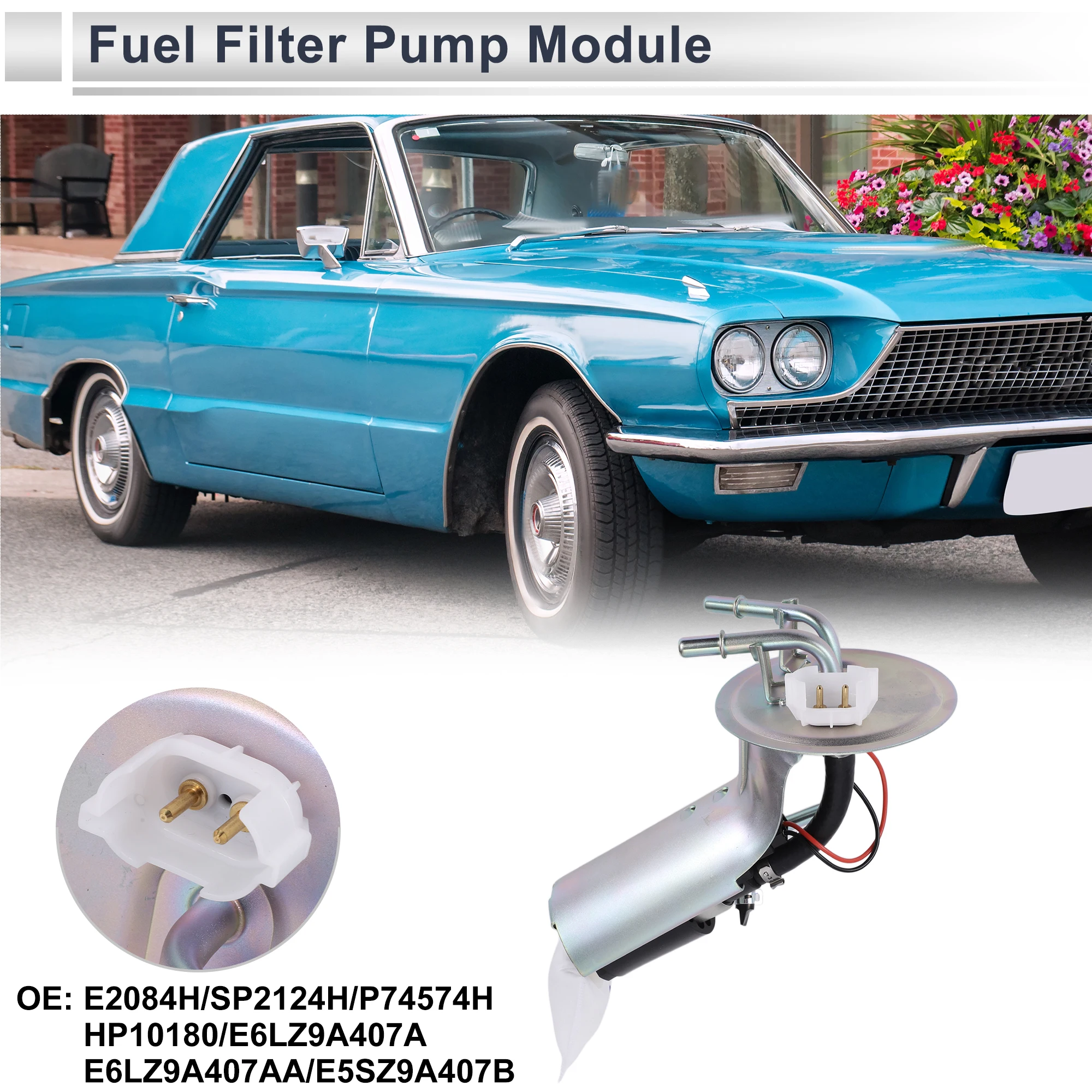 X Autohaux Fuel Pump Assembly for Ford Thunderbird 1985-1988 L4 2.3L Fuel Filter Pump Module No.E2084H/SP2124H/P74574H/HP10180
X Autohaux Fuel Pump Assembly for Ford Thunderbird 1985-1988 L4 2.3L Fuel Filter Pump Module No.E2084H/SP2124H/P74574H/HP10180