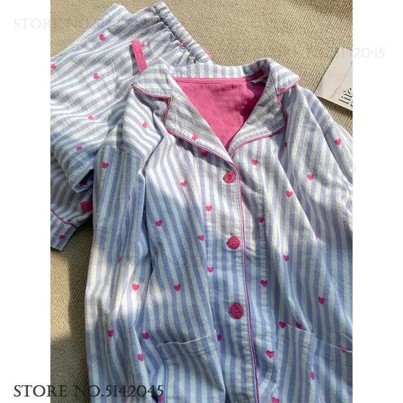 Large Size Female Pijamas Suit Sleepwear Young Girl Sweet Cotton Pajamas Set Home Clothes Casual Long Sleeve Trouser Loungewear
Large Size Female Pijamas Suit Sleepwear Young Girl Sweet Cotton Pajamas Set Home Clothes Casual Long Sleeve Trouser Loungewear
