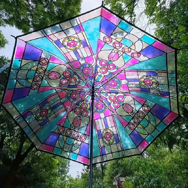 British Vintage Wind Rainforest Arch Transparent Umbrella Large Automatic Long Handle Transparent Sunny Romantic Decorations
British Vintage Wind Rainforest Arch Transparent Umbrella Large Automatic Long Handle Transparent Sunny Romantic Decorations