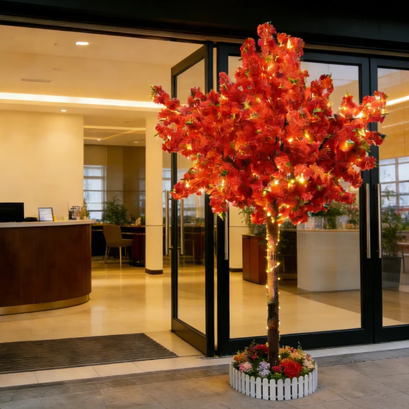 Artificial cherry and peach blossom wishing trees, anniversary decorations, suitable for large shopping malls and hotels
Artificial cherry and peach blossom wishing trees, anniversary decorations, suitable for large shopping malls and hotels