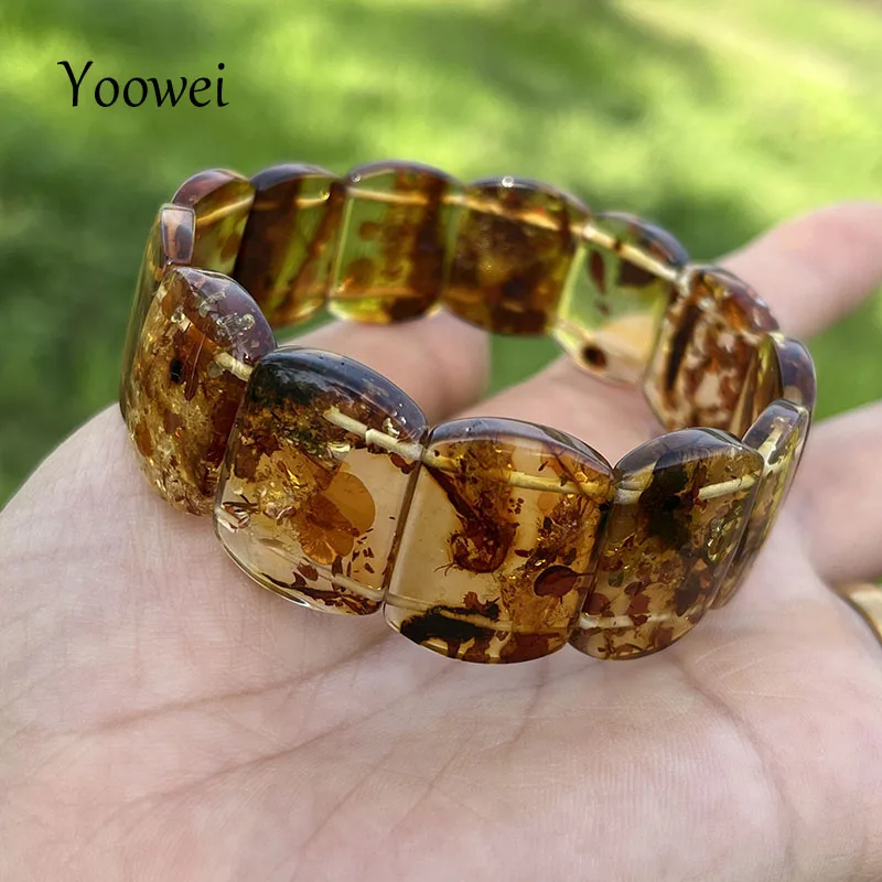 Natural Floral Amber Bracelet&Bangle Women Adult Jewelry High-End Handmade New Unique Original 100% Genuine Flower Amber Jewelry
Natural Floral Amber Bracelet&Bangle Women Adult Jewelry High-End Handmade New Unique Original 100% Genuine Flower Amber Jewelry