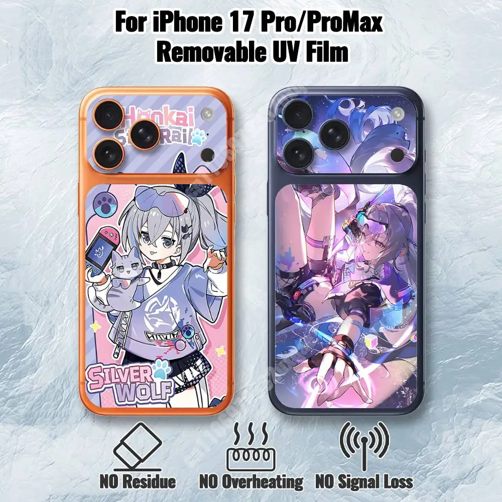 Honkai Star Rail Silver Wolf Removable UV Film for iPhone 17 Pro 17 ProMax Hydrogel Sticker
Honkai Star Rail Silver Wolf Removable UV Film for iPhone 17 Pro 17 ProMax Hydrogel Sticker