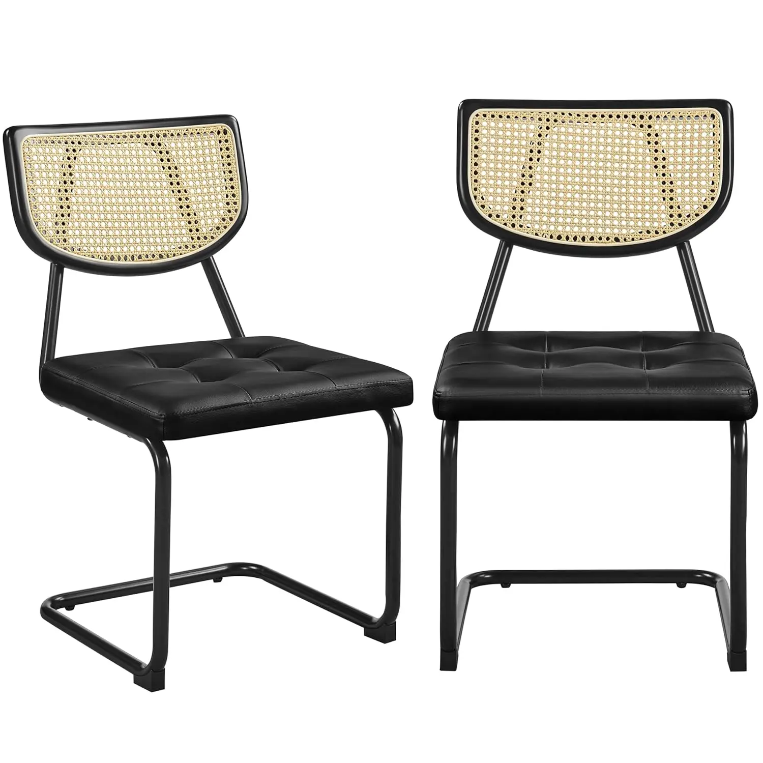 Rattan Dining Chairs Set of 2 Mid Century Legs Rattan Back Kitchen Home Faux Leather , Custom
Rattan Dining Chairs Set of 2 Mid Century Legs Rattan Back Kitchen Home Faux Leather , Custom