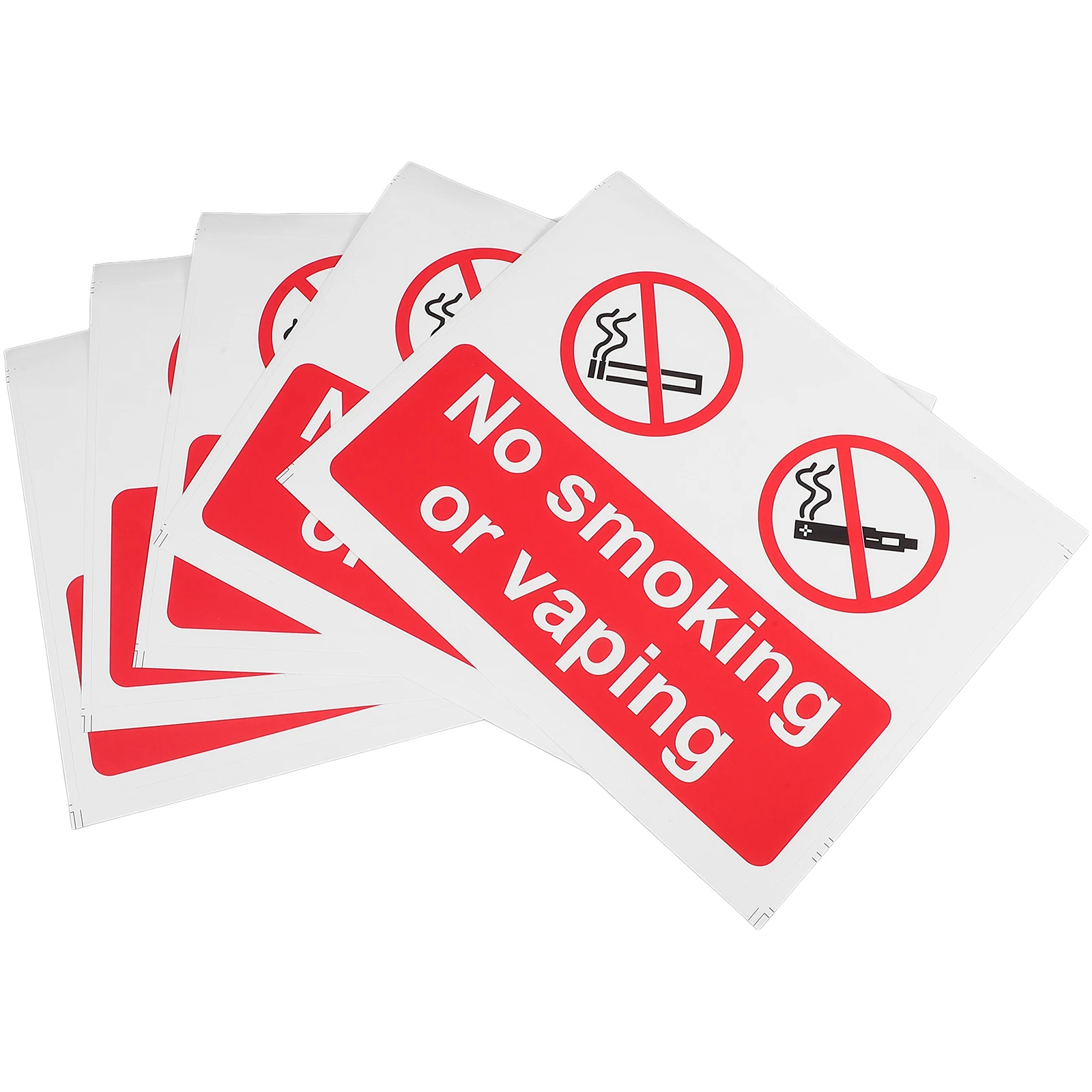 5 Pcs No Smoking Door Stickers Instruction Outdoor Placards Safety Label Paper Easy to Mount
5 Pcs No Smoking Door Stickers Instruction Outdoor Placards Safety Label Paper Easy to Mount