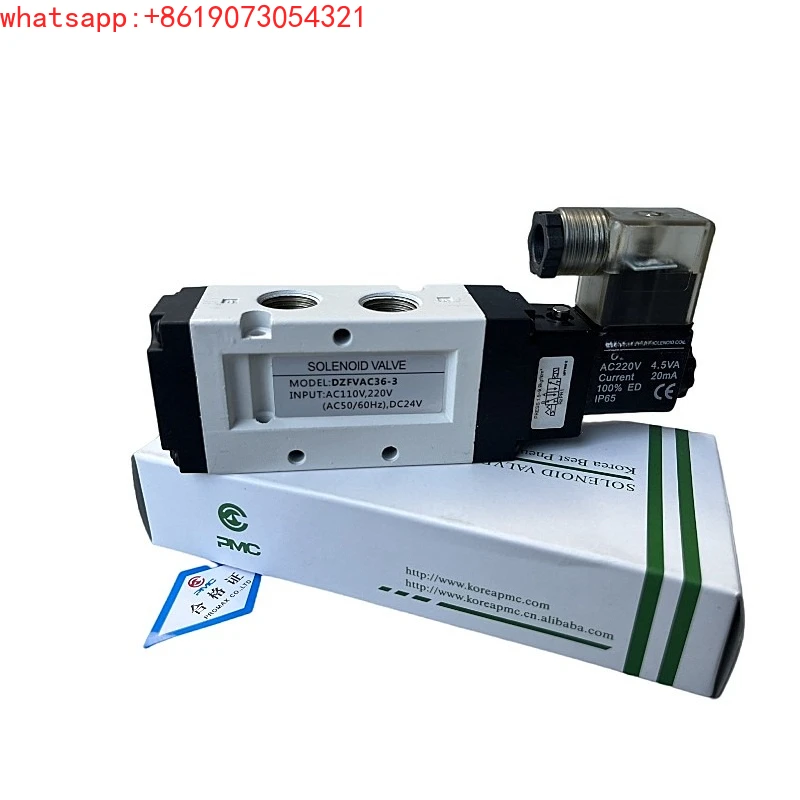 Pilot Solenoid Valve DZFVAC36-3 Control Pneumatic Reversing Valve AC220V
Pilot Solenoid Valve DZFVAC36-3 Control Pneumatic Reversing Valve AC220V