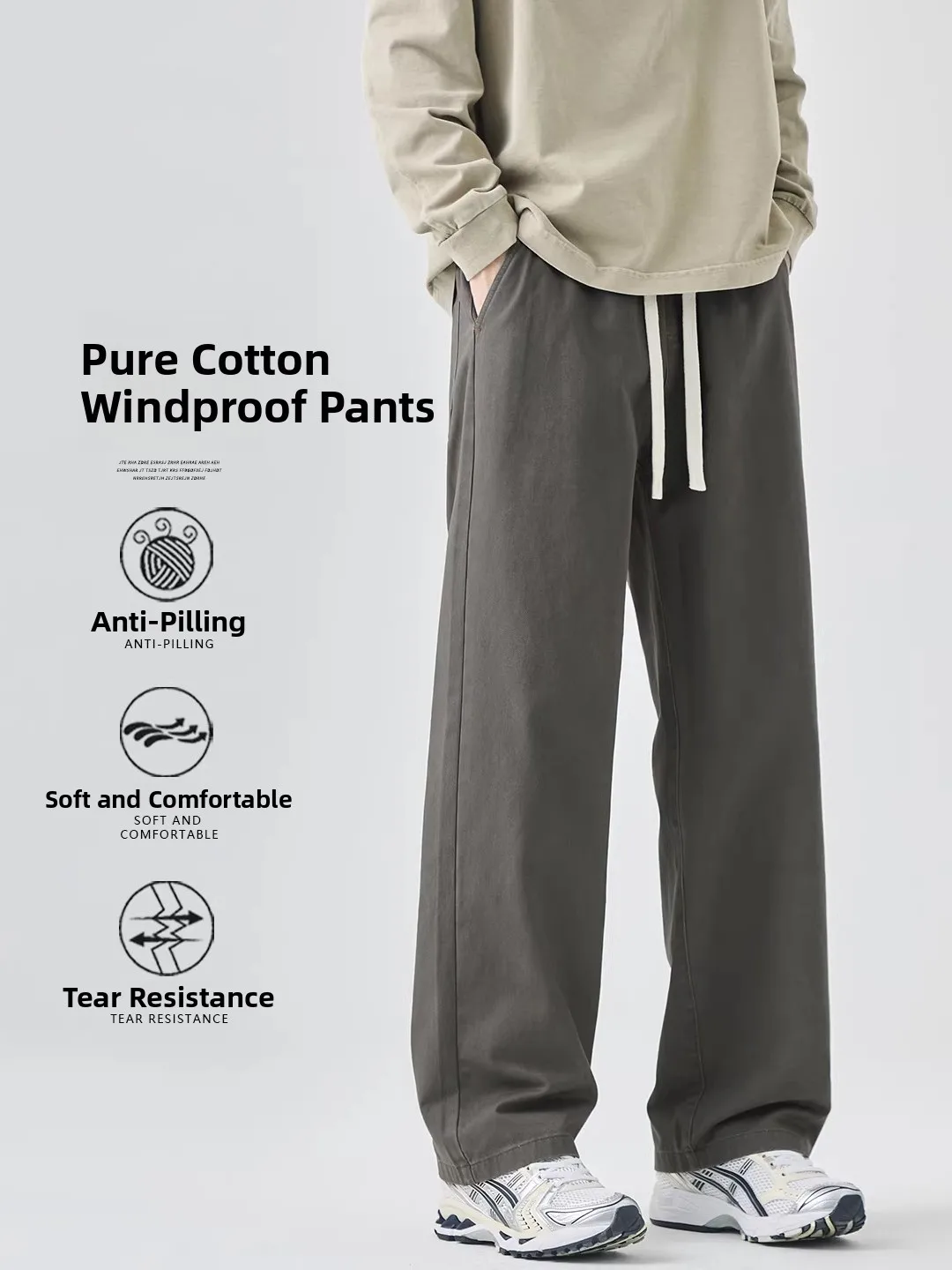 Мужские повседневные брюки Kazuki Kuraii из чистого хлопка с флисовой подкладкой, свободные, прямого кроя, осенне-зимние, широкие, длинные
Мужские повседневные брюки Kazuki Kuraii из чистого хлопка с флисовой подкладкой, свободные, прямого кроя, осенне-зимние, широкие, длинные