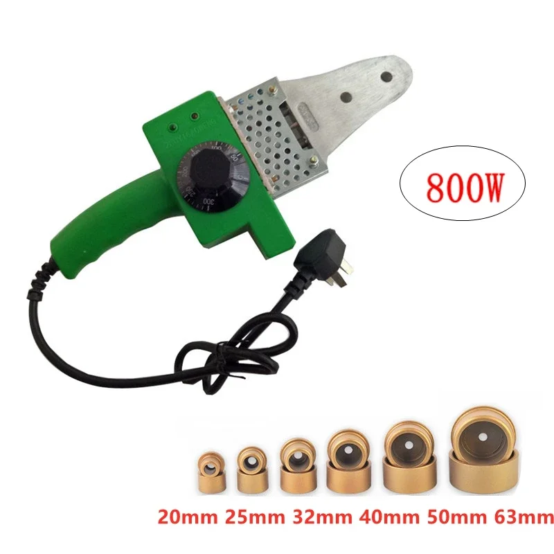 800W 20-63mm Temperature Controlled PPR Welding Machine Plastic Welder AC 110/220V for Weld Plastic Pipes Factory Sales
800W 20-63mm Temperature Controlled PPR Welding Machine Plastic Welder AC 110/220V for Weld Plastic Pipes Factory Sales