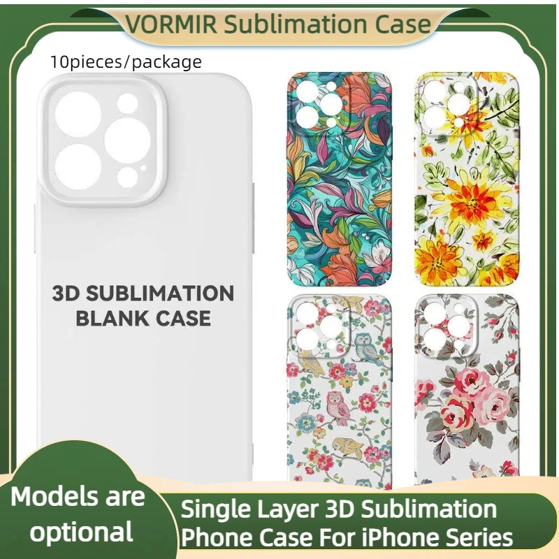 10pcs Single Layer 3D Sublimation Phone Cases Thermal Heat Transfer Film Blanks Full Area Printed for iPhone 17 16 15 14 13 12
10pcs Single Layer 3D Sublimation Phone Cases Thermal Heat Transfer Film Blanks Full Area Printed for iPhone 17 16 15 14 13 12