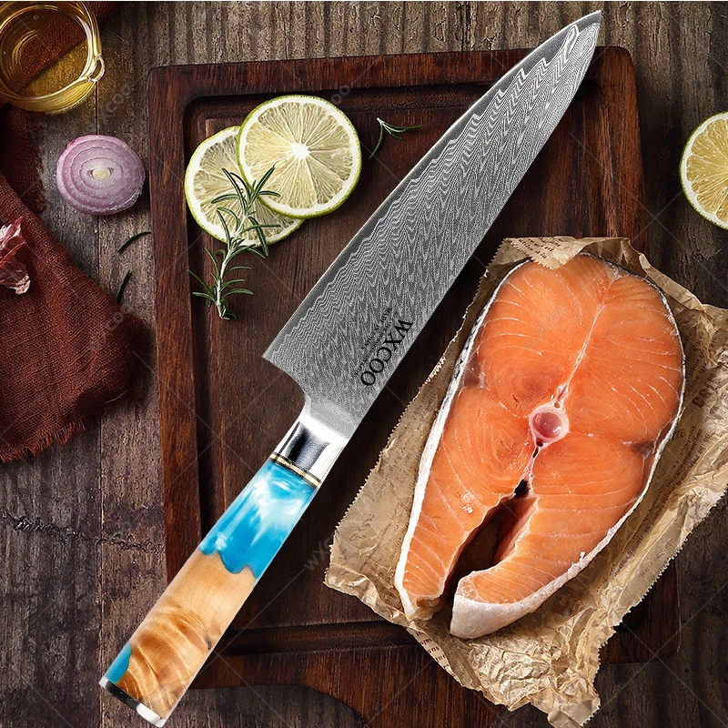 7.6-inch Japanese Chef Knife Kiritsuke Knives Damascus Steel Kitchen Knife Sharp Professional Cleaver Slicing Knife Cooking Tool
7.6-inch Japanese Chef Knife Kiritsuke Knives Damascus Steel Kitchen Knife Sharp Professional Cleaver Slicing Knife Cooking Tool