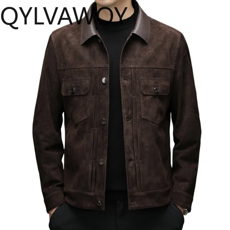 QYLVAWOY New Leather Jackets Man Slim-fit Suede Jackets Autumn Winter Jacket Man Stylish Jackets for Man Korean Version 가죽자켓
QYLVAWOY New Leather Jackets Man Slim-fit Suede Jackets Autumn Winter Jacket Man Stylish Jackets for Man Korean Version 가죽자켓