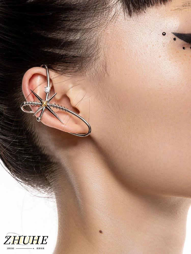 2024 New Star Earclip Cyberpunk Style Men's And Women's Jewelry Party Gift For Girlfriend
2024 New Star Earclip Cyberpunk Style Men's And Women's Jewelry Party Gift For Girlfriend