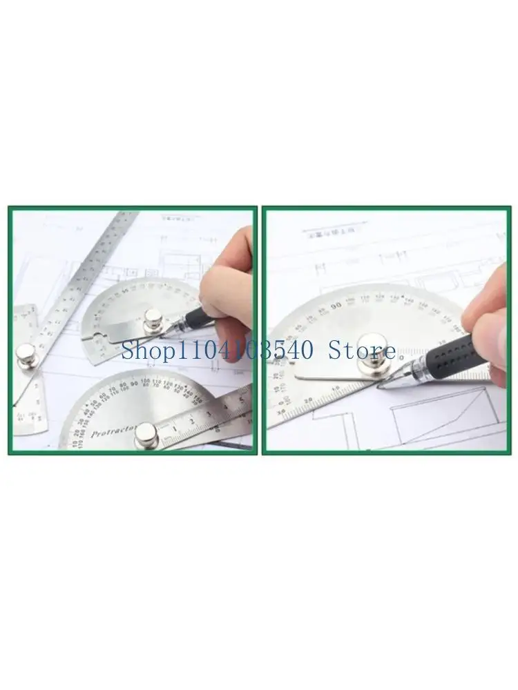 02DC User Friendly Angled Measuring Instrument Protractors 90X150 90X200 Angled Rulers for Drawing and Layout Work