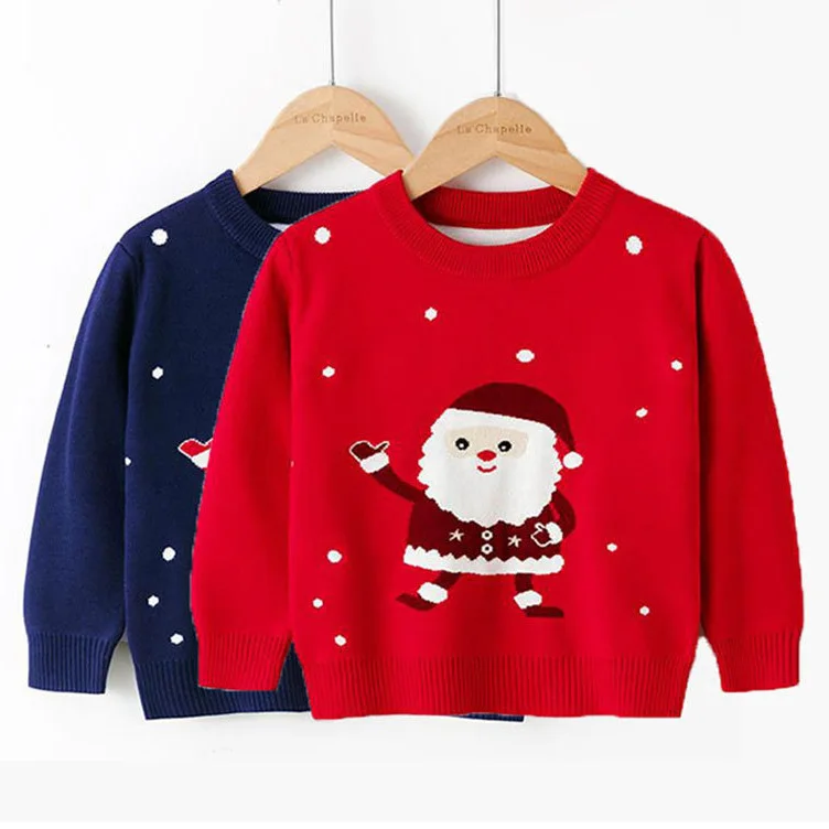 Lovely Boys Girls Cute Xmas Pullovers Cartoon Children's Clothing Christmas Santa Claus Sweater Autumn Winter Knitted Shirt
Lovely Boys Girls Cute Xmas Pullovers Cartoon Children's Clothing Christmas Santa Claus Sweater Autumn Winter Knitted Shirt