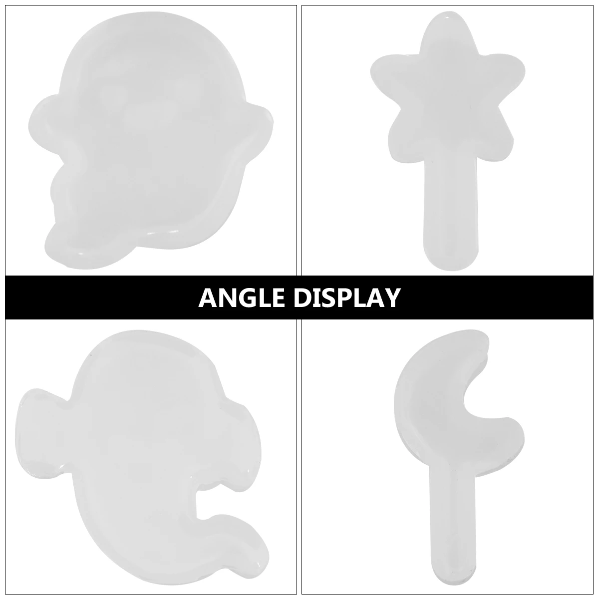 5pcs Crystal Epoxy Silicone Mold Halloween Ghost Star Shape Durable Molds For Nail Salon Home Easy Demoulding Non-Stick Nail Art
5pcs Crystal Epoxy Silicone Mold Halloween Ghost Star Shape Durable Molds For Nail Salon Home Easy Demoulding Non-Stick Nail Art
